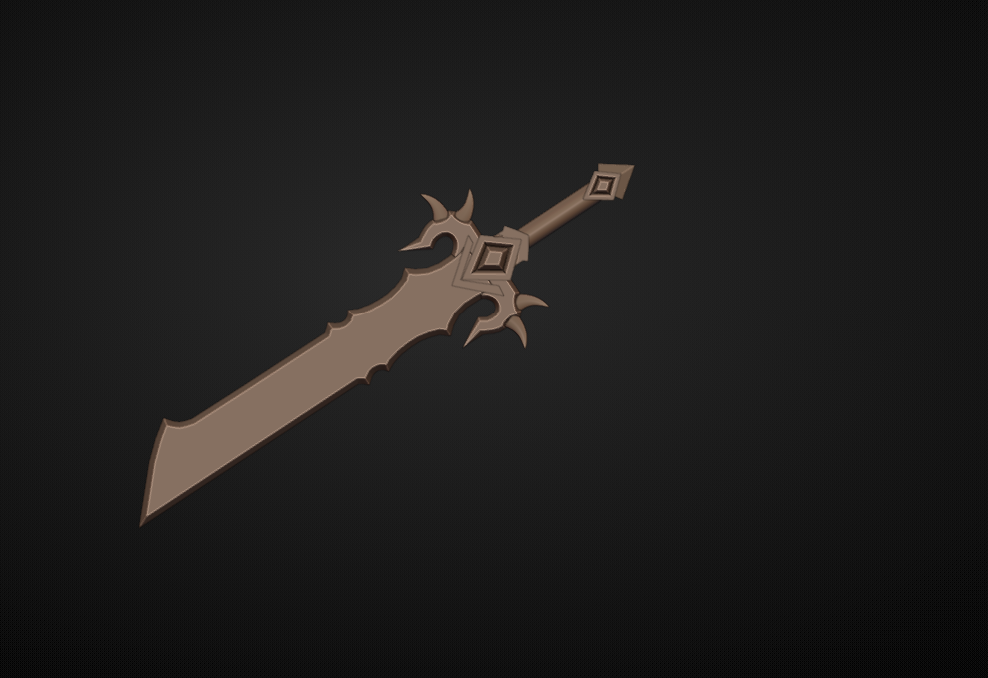 Bronze Fantasy Sword