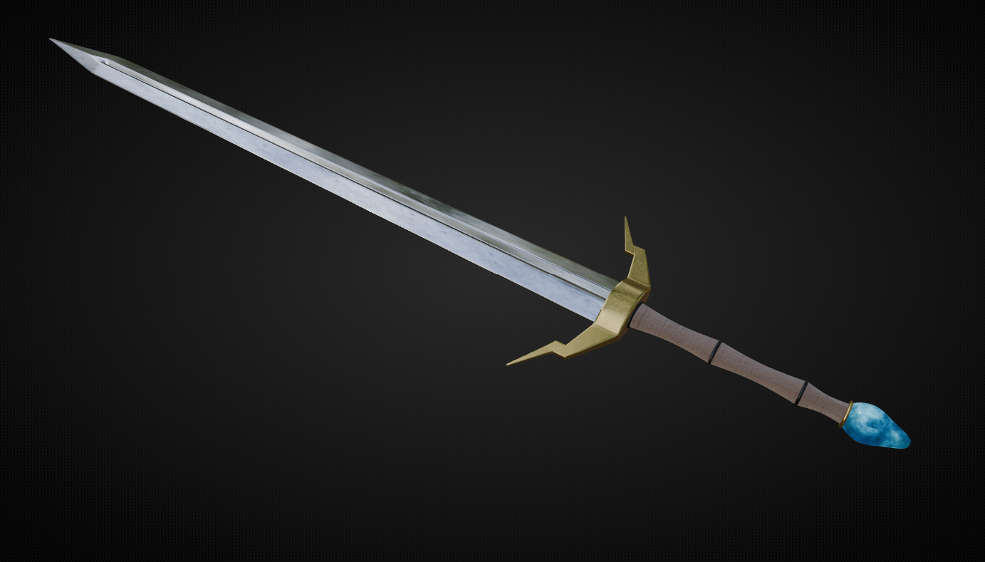 Fantasy Sword with Gem