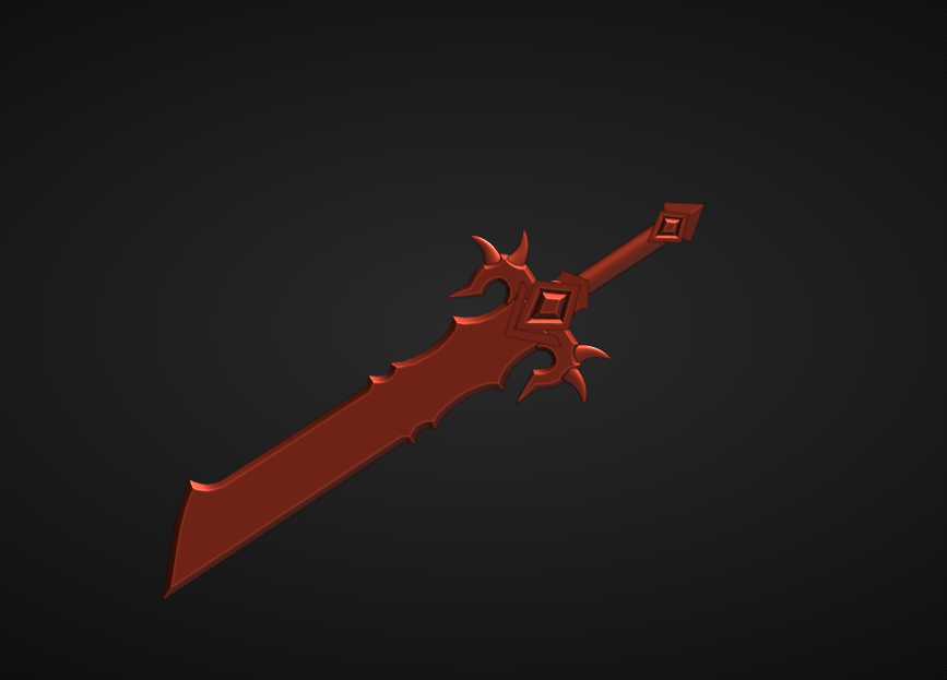 Fantasy Sword Horizontal